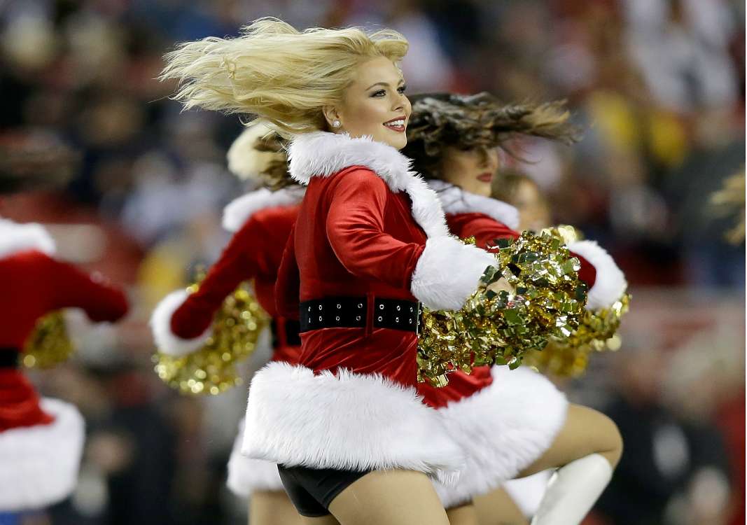 Nfl Christmas Cheerleaders Rams On Demand