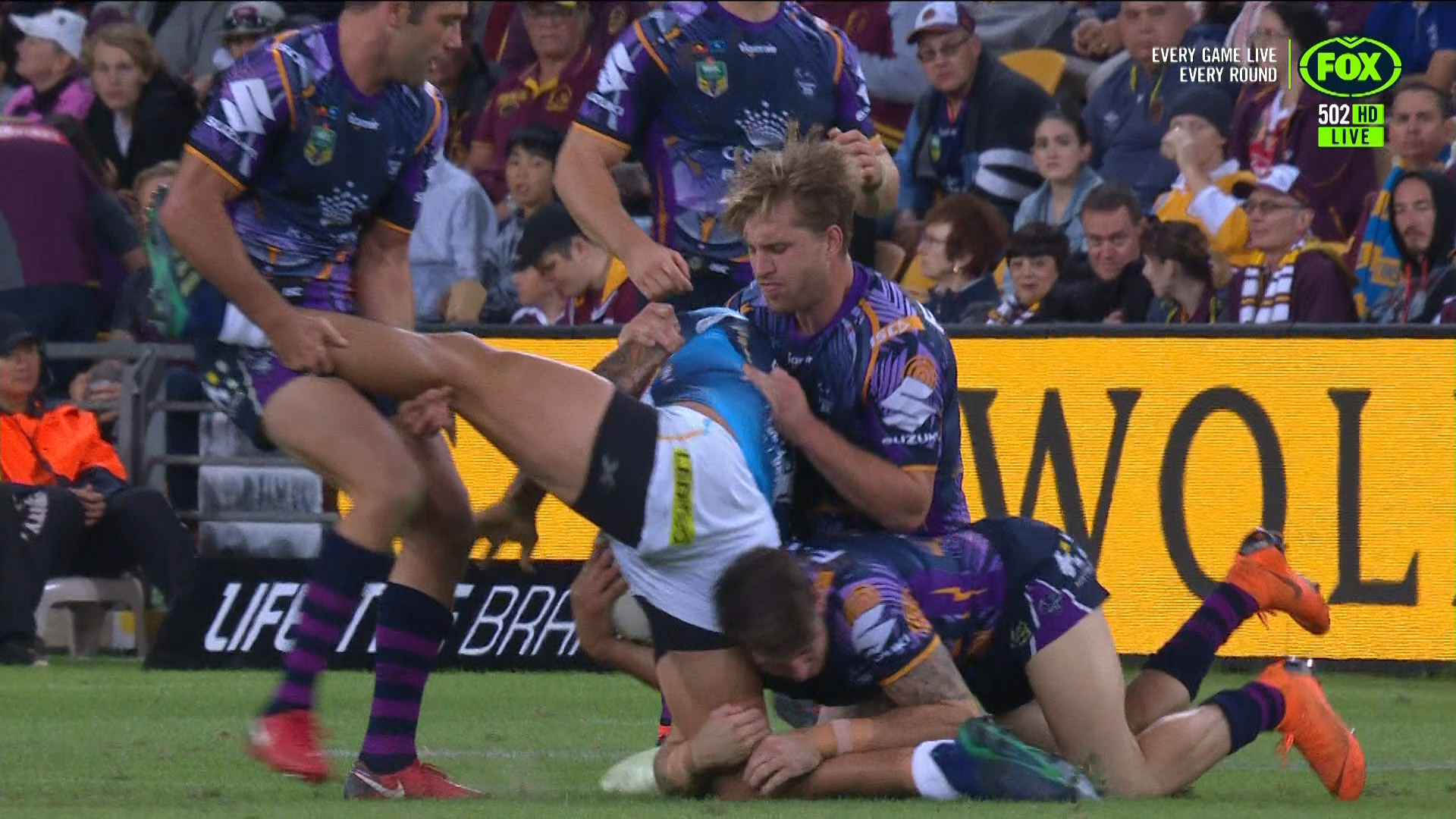Storm skipper Cameron Smith faces NRL ban for wishbone tackle