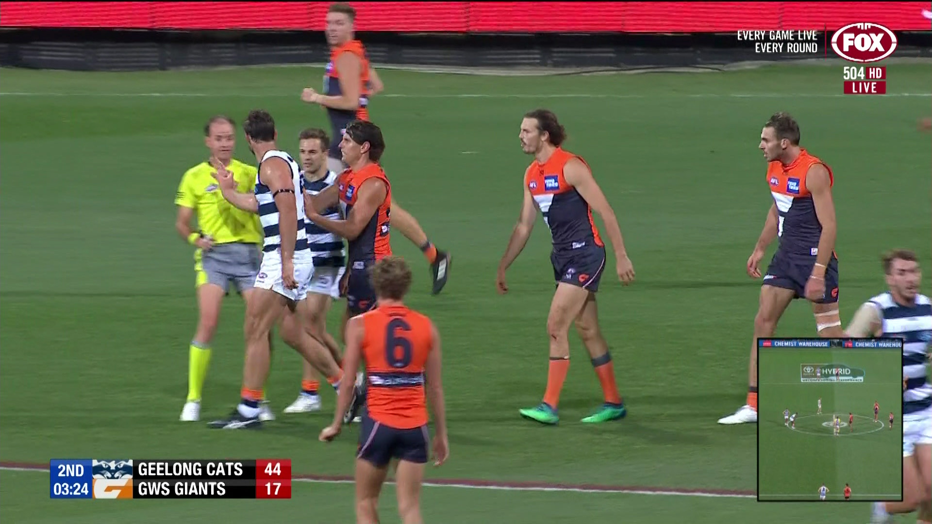 UPDATE: Geelong Cats' Tom Hawkins referred to tribunal for push on ... #tom hawkins push