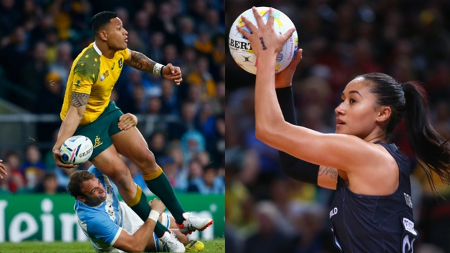 Israel Folau and Maria Tutaia