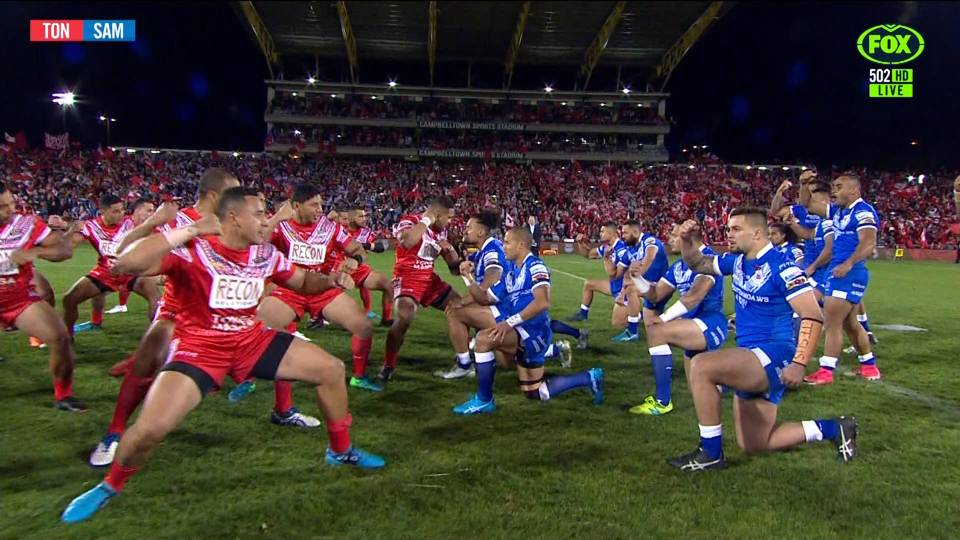 Pacific Test Tonga vs Samoa war crys have everyone pumped League