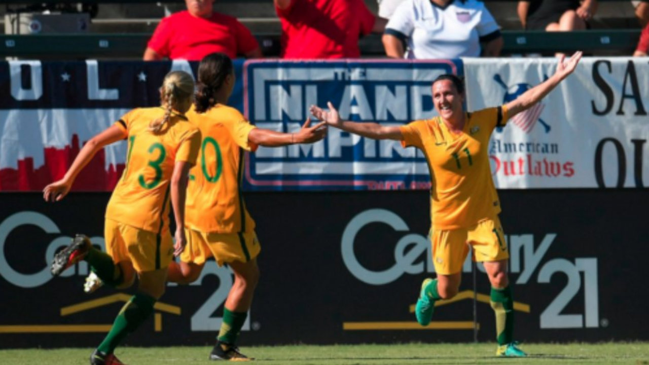 Australia's women rout Brazil 6-1 to win Tournament of Nations Australia's women rout Brazil 6-1 to win Tournament of Nations