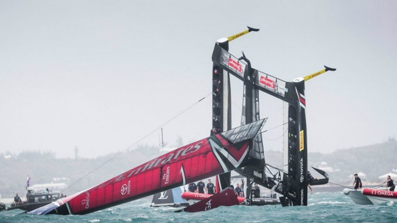 All Hands Safe: New Zealand Capsizes in America's Cup