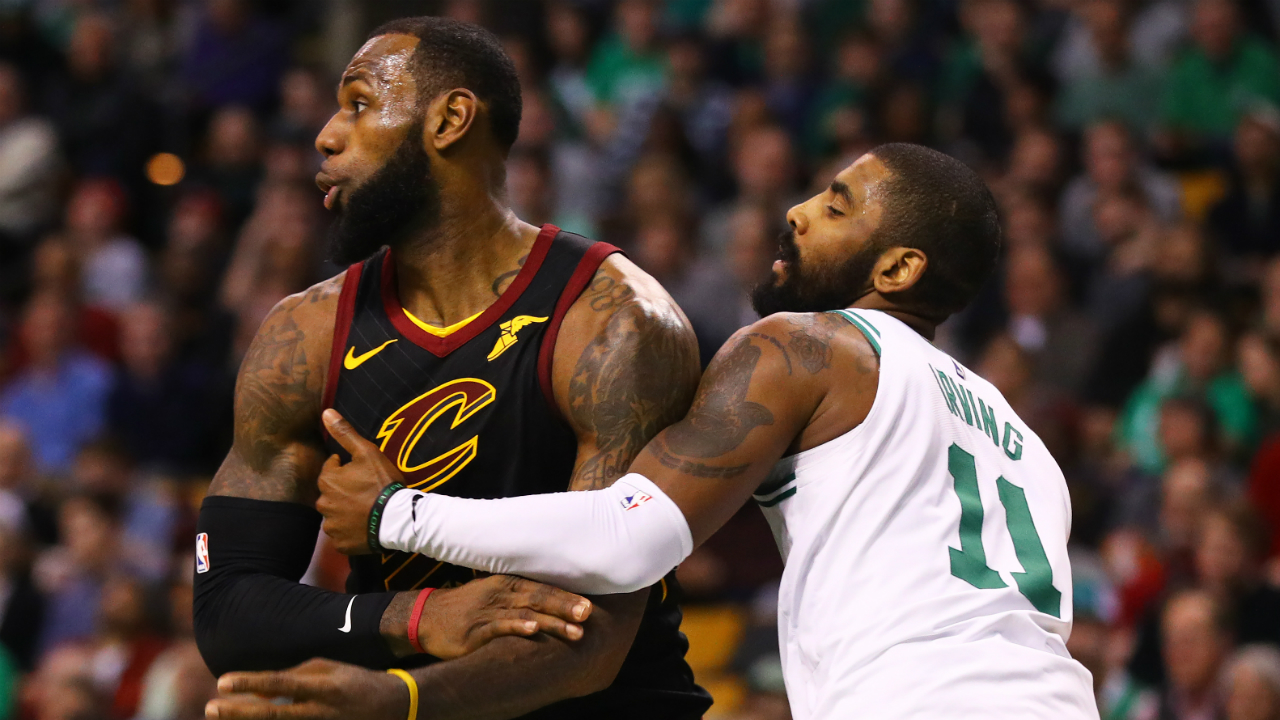 LeBron James gets animated with team during timeout LeBron James gets animated with team during timeout