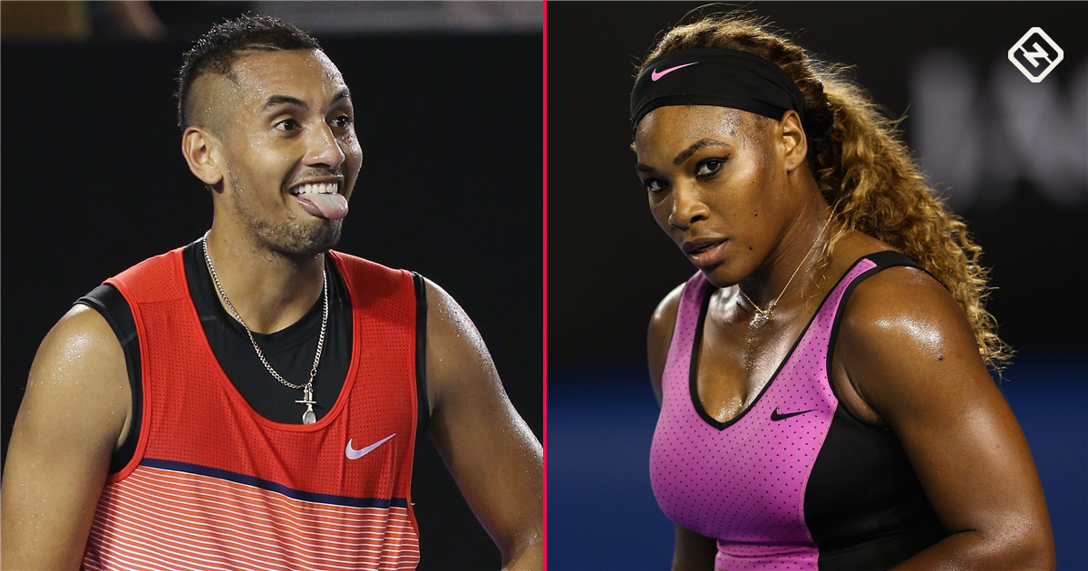 Nick Kyrgios responds to journalist's claim he would lose to Serena Williams - Sporting News