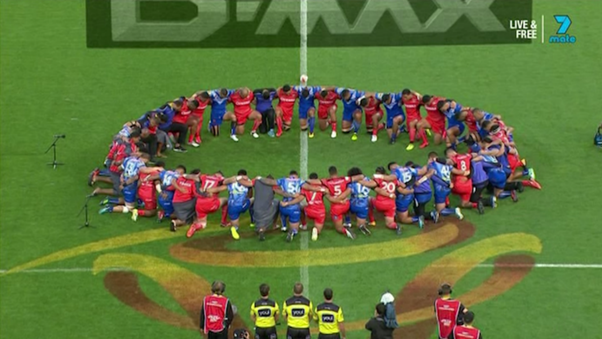 WATCH: Tonga and Samoa's show of unity | League | Sporting ... - 1920 x 1080 png 3544kB