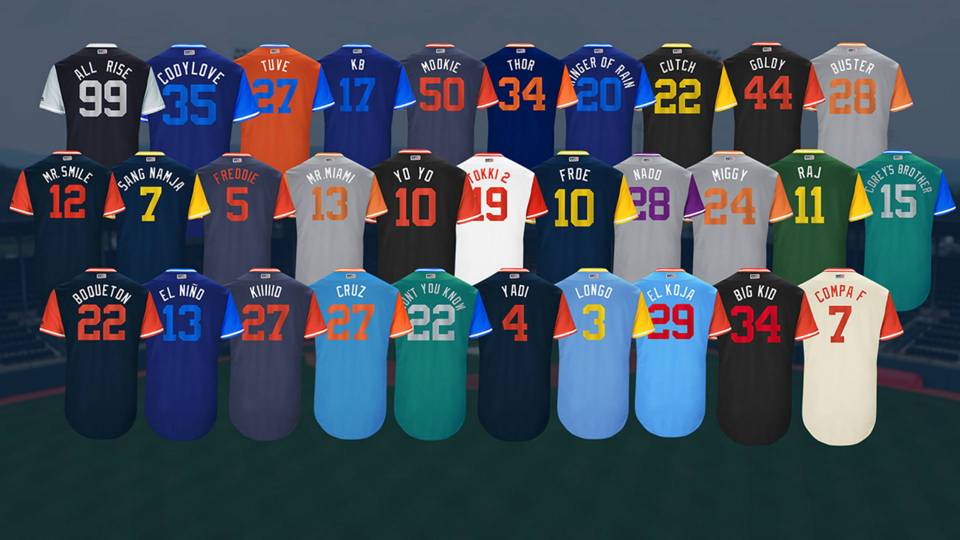 MLB Players Weekend Ranking the 75 best backoftheuniform nicknames