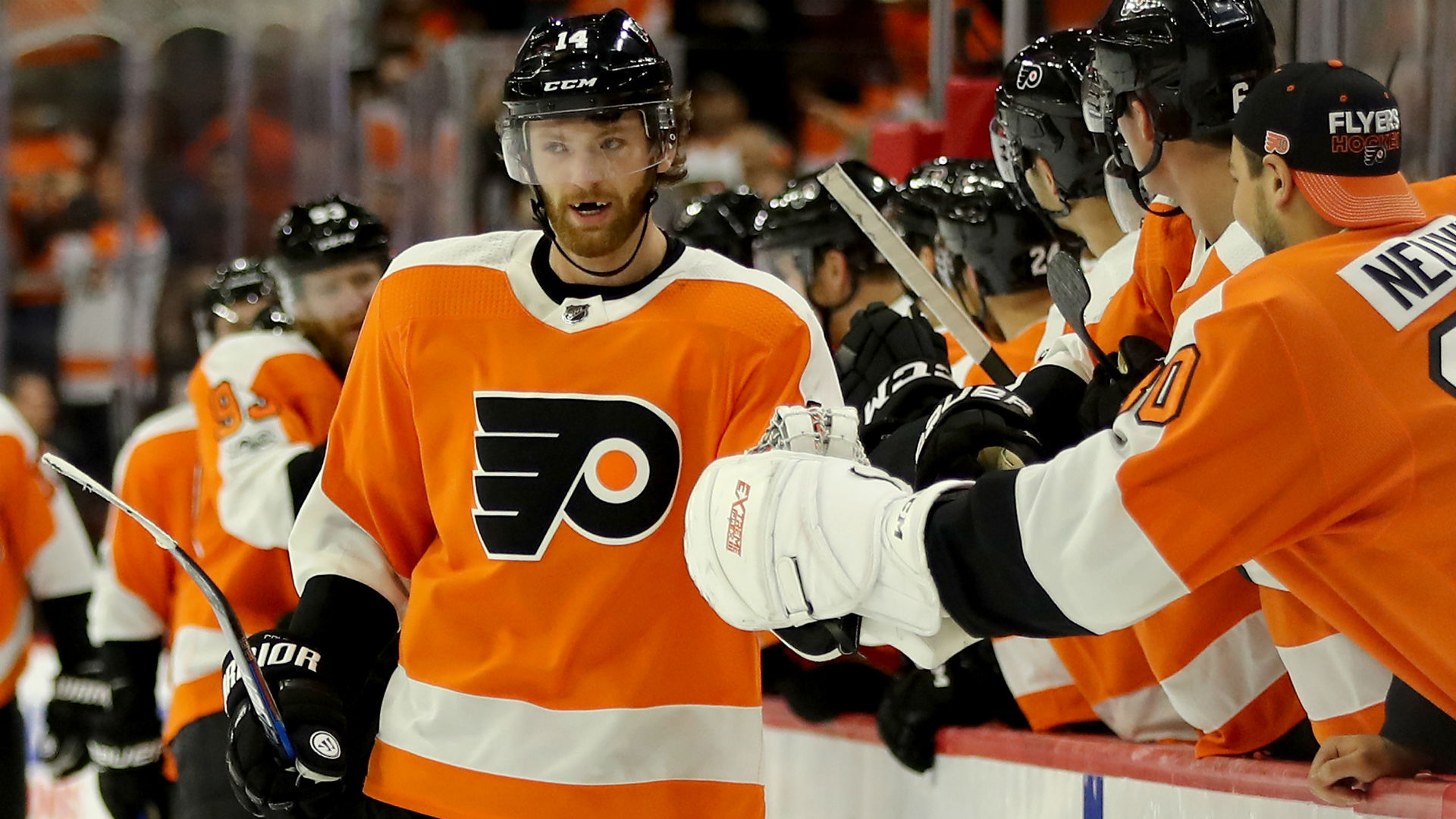 couturier goes old school with gordie howe hat trick in flyers win video of flyers winning goal vs wild