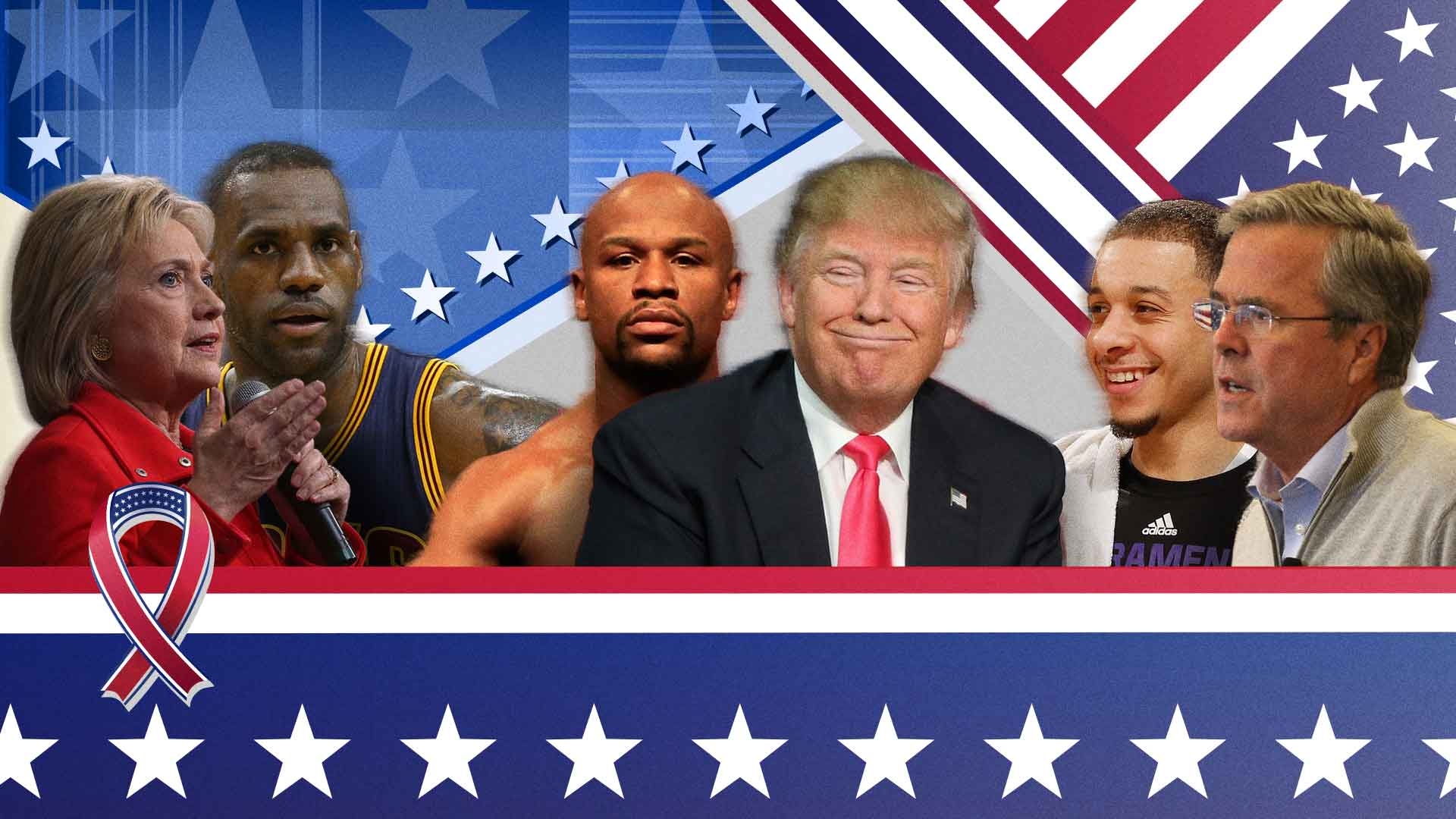 presidential election 2016 which sports figure does each candidate