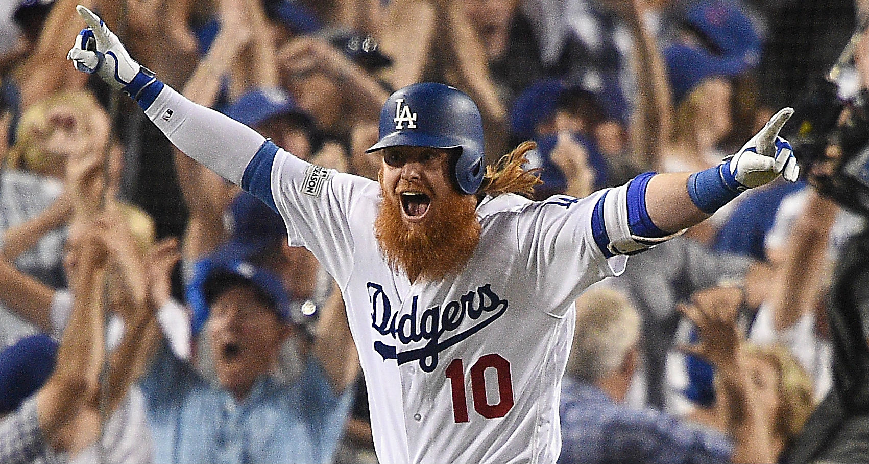 MLB playoffs: Justin Turner flips the switch, and the Dodger machine ...