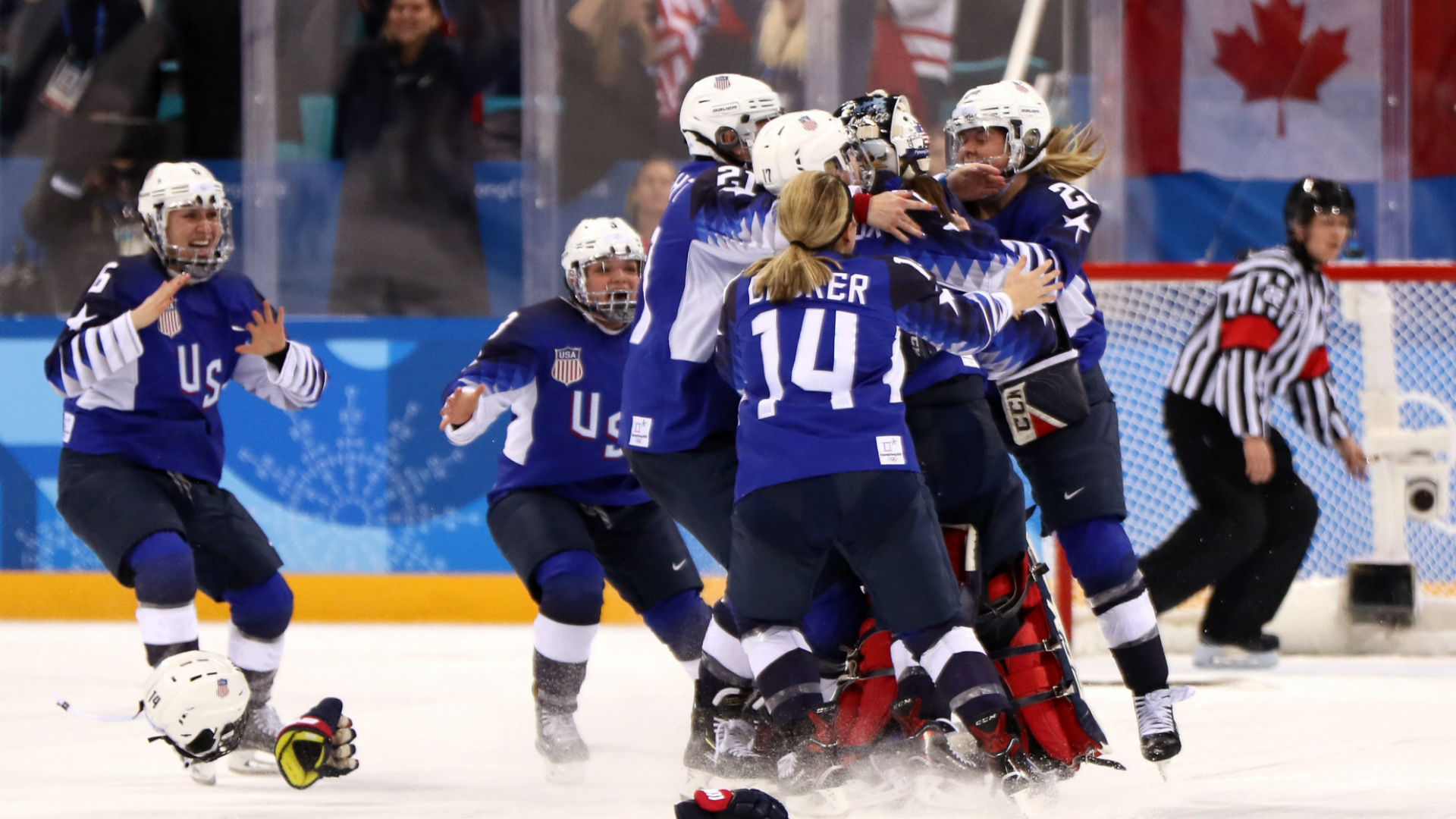 Team USA snaps Canada's streak, wins first Olympic women's hockey gold