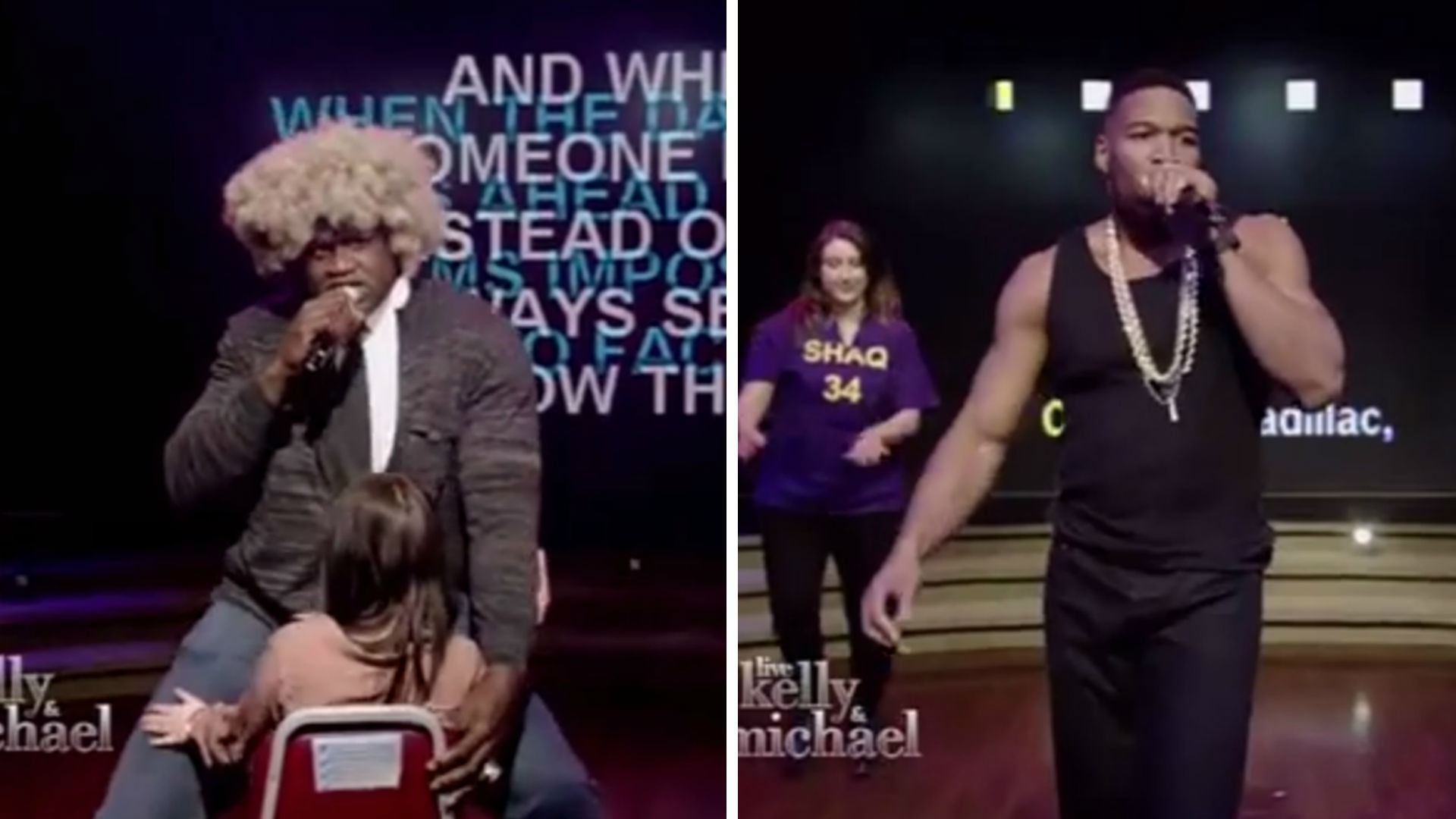 Shaquille O'Neal, Michael Strahan have karaoke battle NBA Sporting News