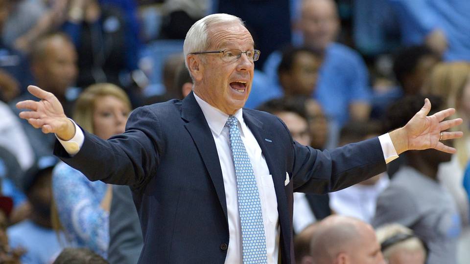 North Carolina coach Roy Williams flips out, throws chair against Miami