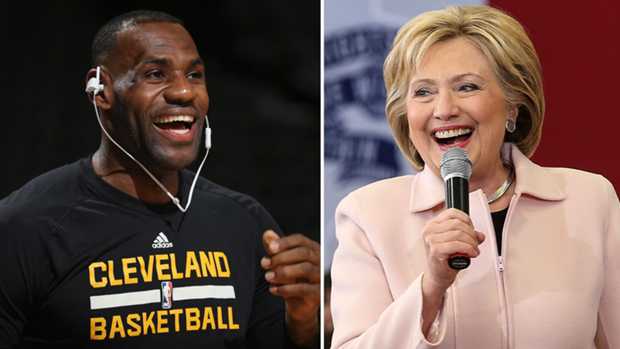 Resultado de imagen de lebron y hillary