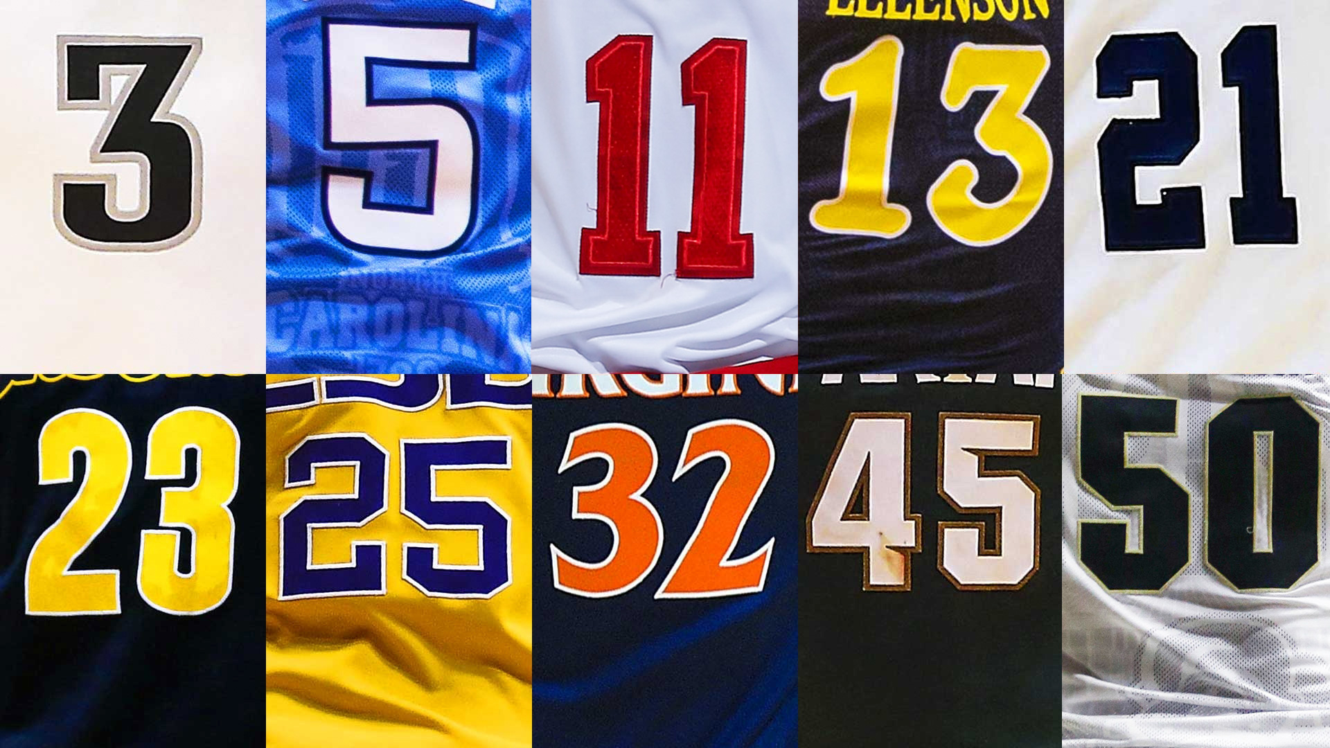 Basketball Uniform Numbers 31