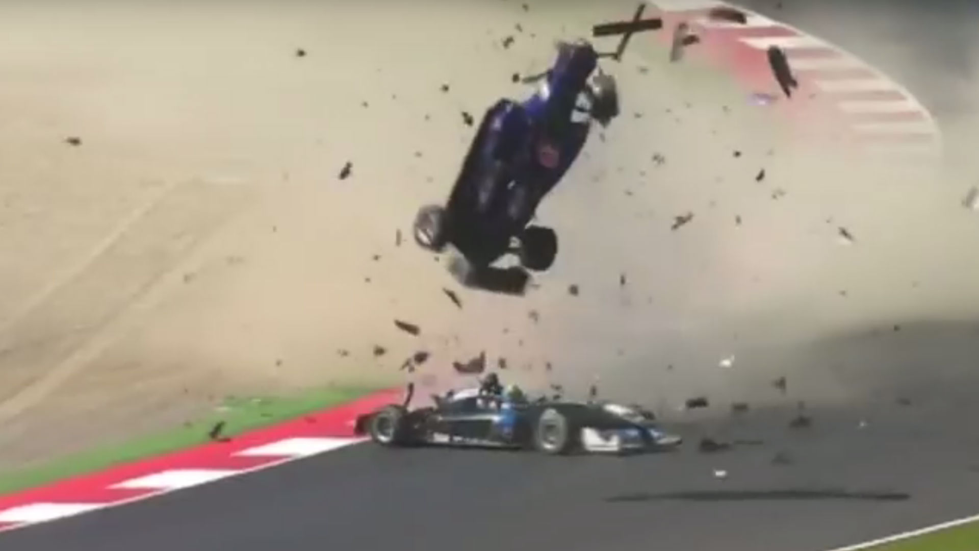 Two drivers hospitalized after frightening Formula 3 crash NASCAR