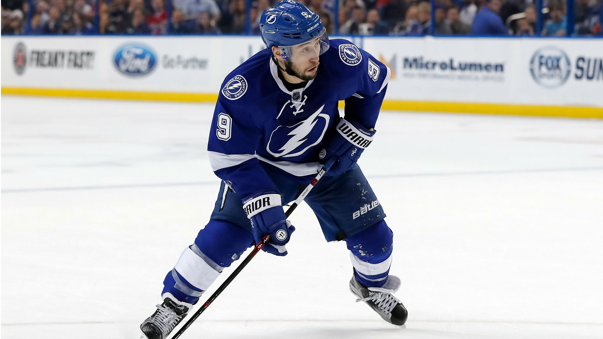 Lightning's Tyler Johnson nets hat trick in win over Hurricanes
