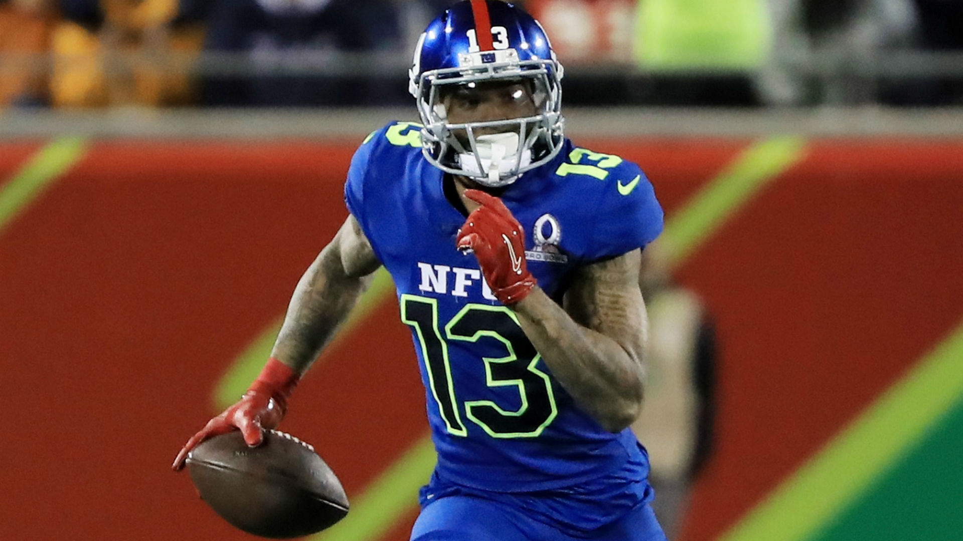 Giants' Odell Beckham Jr. surprised with high school jersey at Pro Bowl