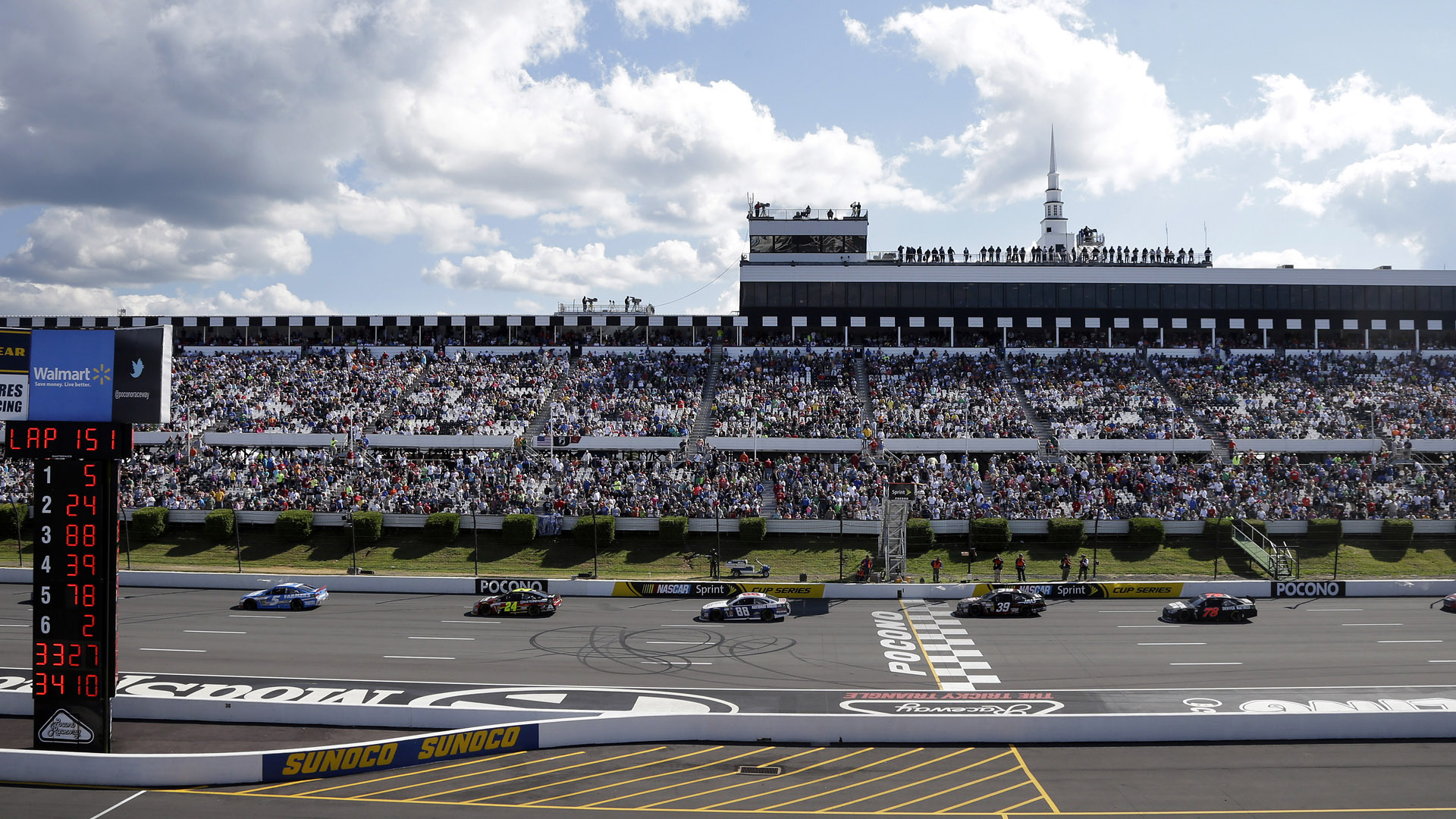 Pocono Raceway Where turning on lights in the bathroom a proud moment