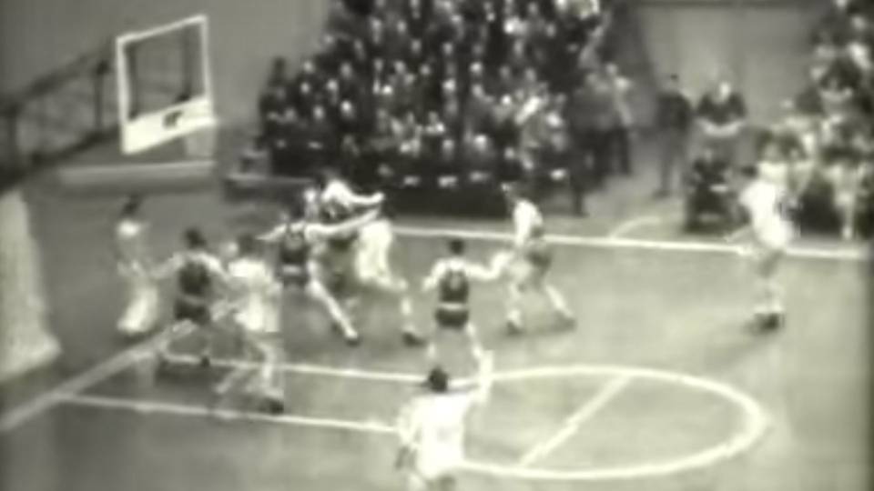 Footage from first NCAA Championship game between Oregon, Ohio State