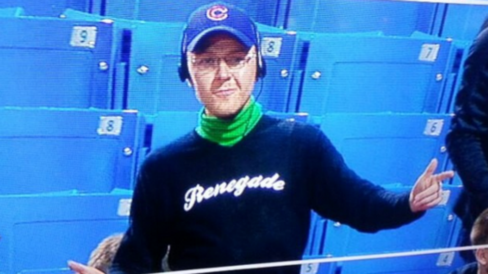 fan dresses up as steve bartman at a cubs game mlb sporting news