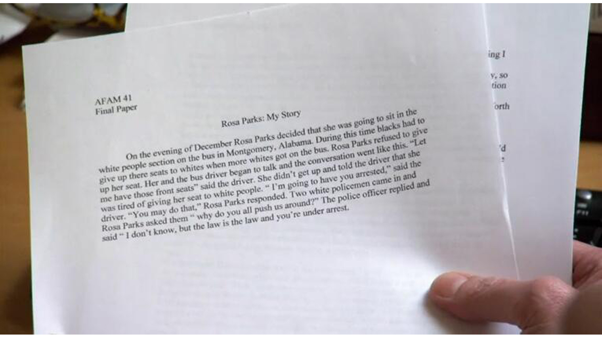 College football essay