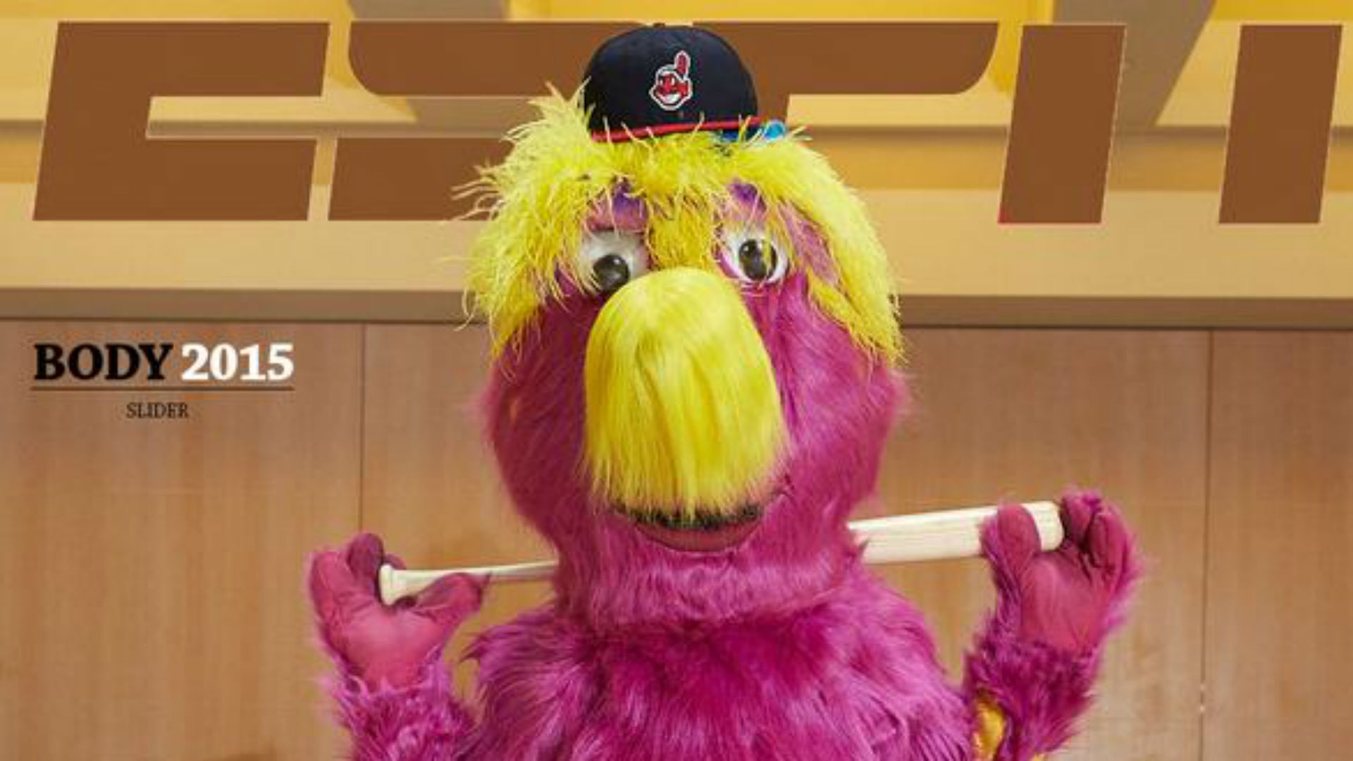 Indians mascot Slider poses for ESPN's Body Issue, gets shut down MLB