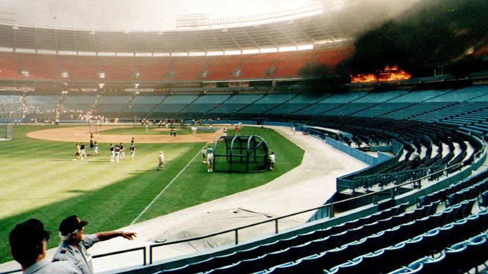 July 20, 1993 When Atlanta's stadium caught fire, and the Braves did