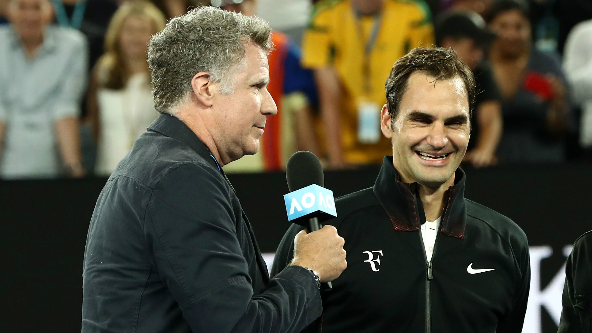 Will Ferrell Hilariously Interviews Roger Federer At Australian Open