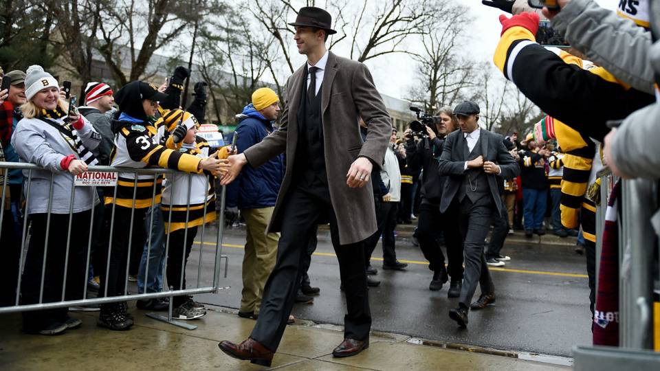Why Bruins players wore 'Peaky Blinders'inspired suits for the Winter