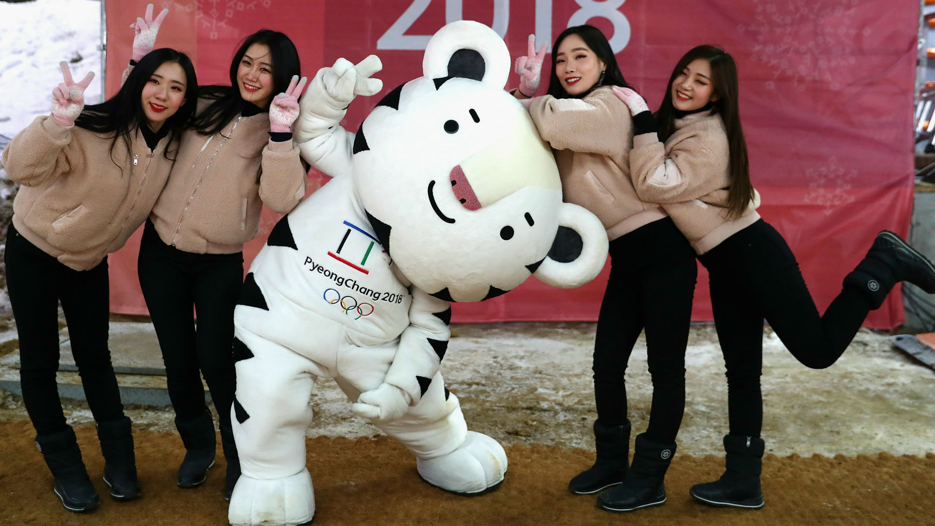 Olympic mascot Soohorang hilariously gets stuck in door | Athletics