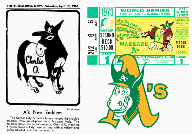 The A's celebrate KC roots with green and gold uniforms — and a mule named Charlie  O