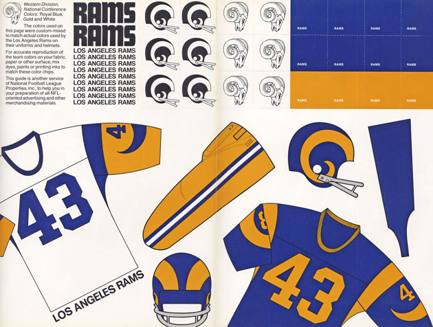 nfl rams uniform history