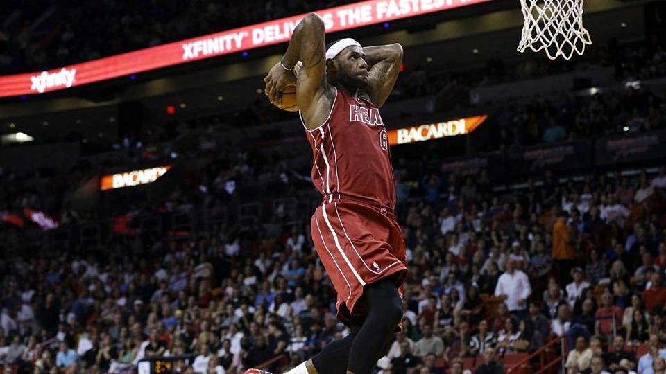watch lebron james dunks all over ben mclemore nba sporting news