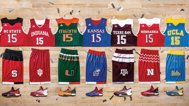 Adidas Unveils School Pride Basketball Uniforms for 2016 NCAA Postseason