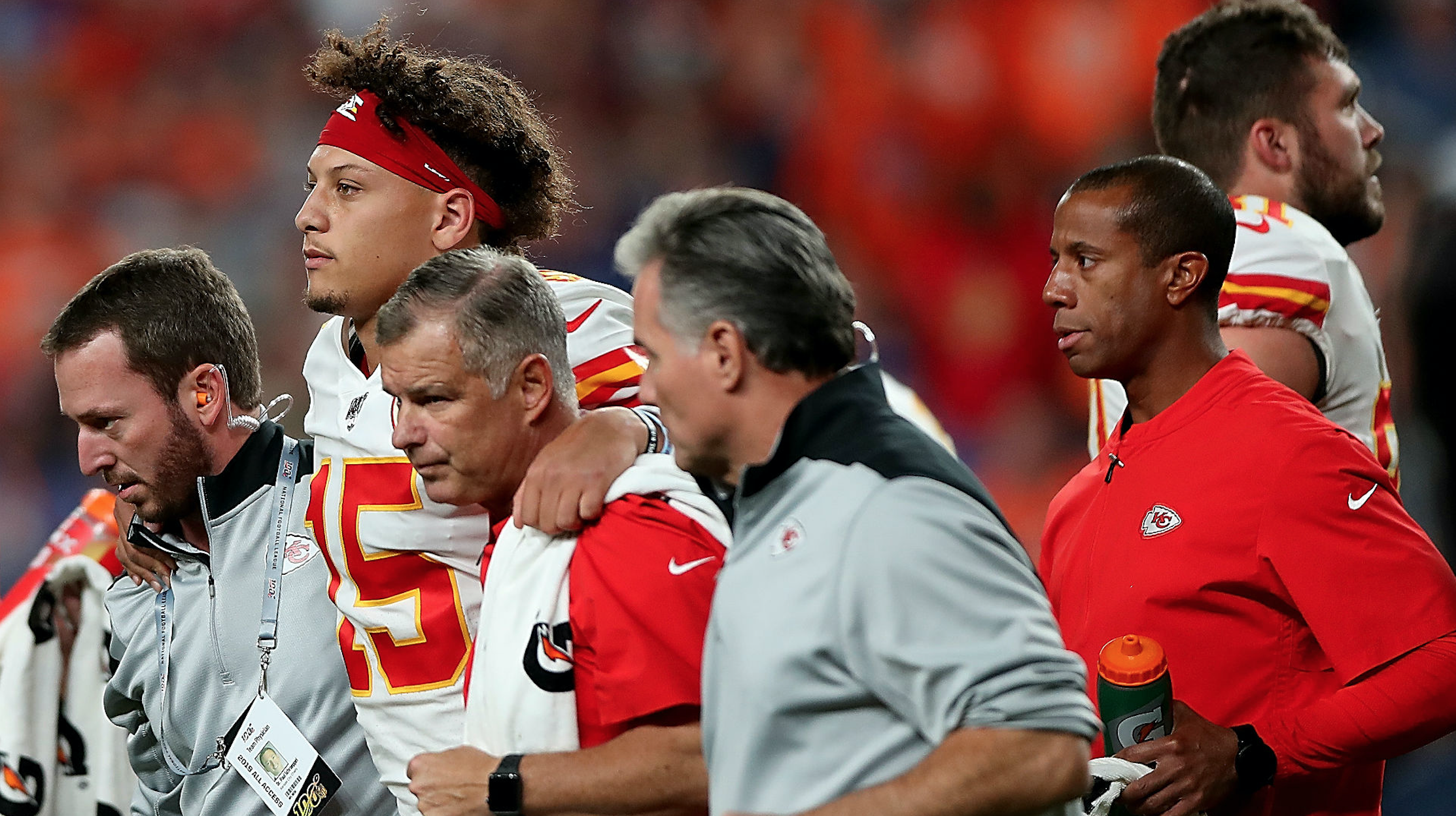 Patrick Mahomes leaves with an injury, so of course the Madden Curse comes up