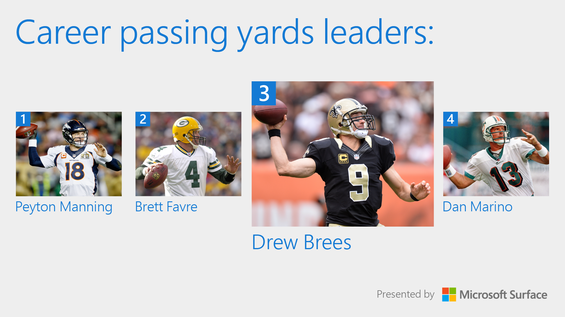 Drew Brees passes Peyton Manning for No. 1 in NFL career passing yards