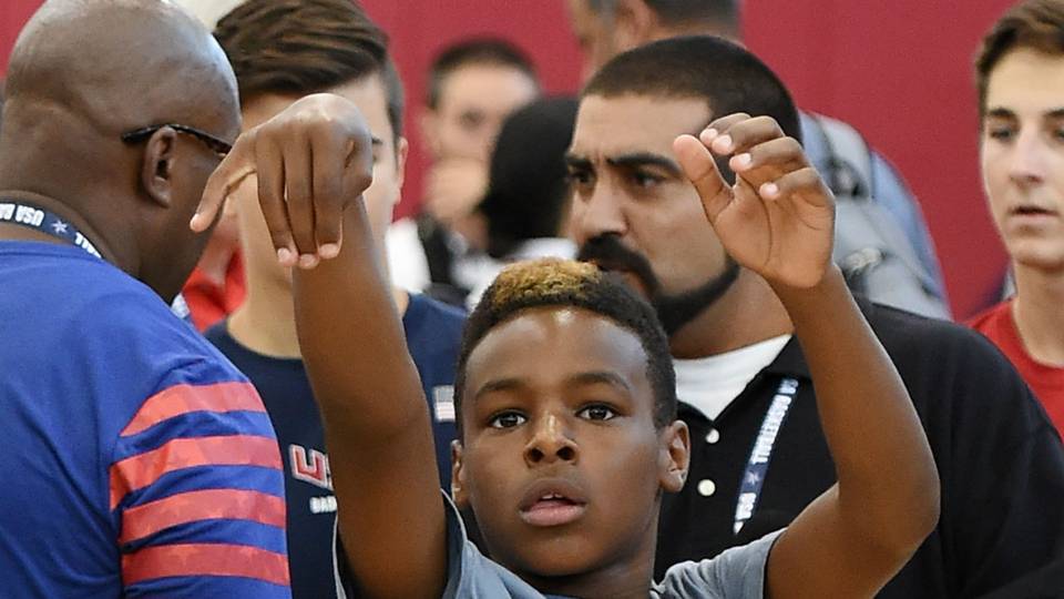 is 12 year old lebron james jr better than his dad was at the same