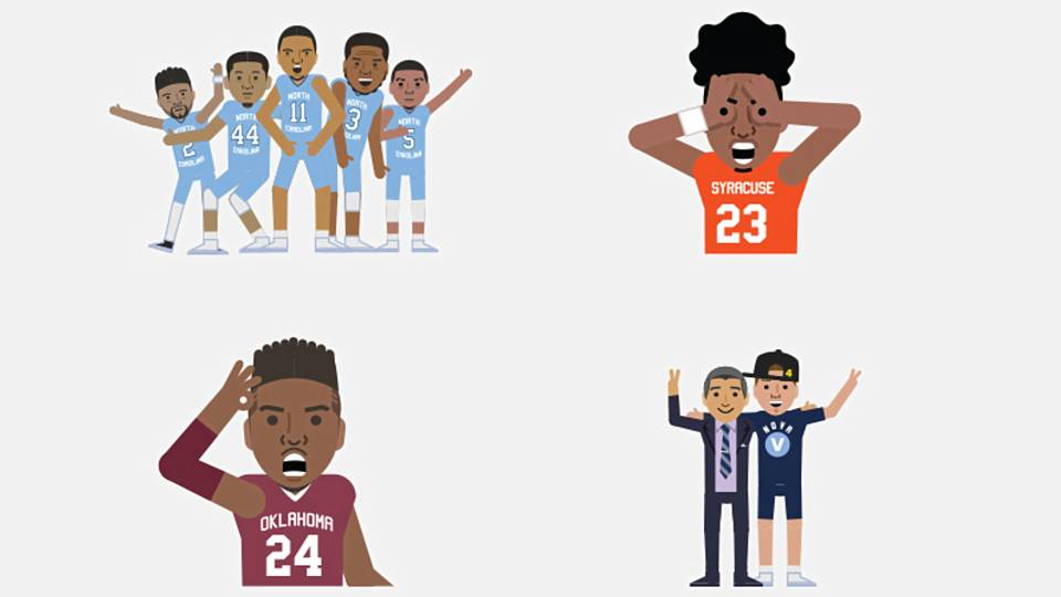 Final Four players go twodimensional for exclusive emojis NCAA