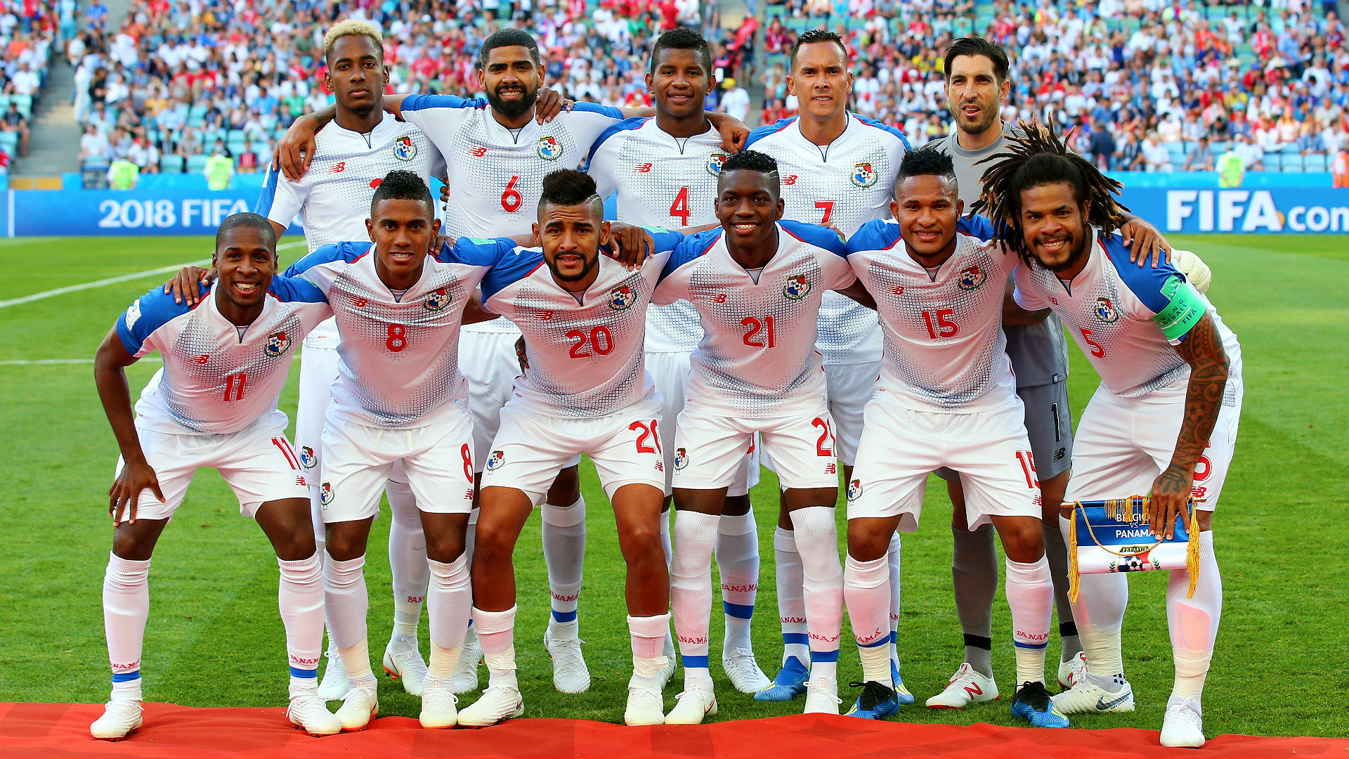 Panama proudly sings national anthem at firstever World Cup Soccer
