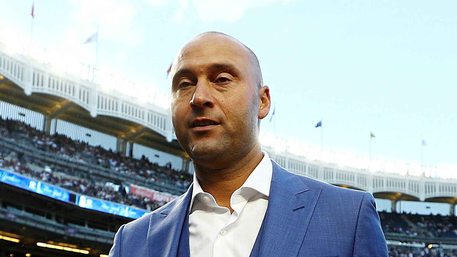 Derek Jeter already cleaning