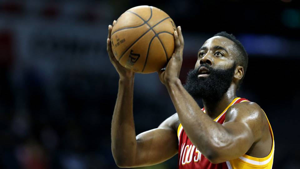 James Harden at the charity stripe