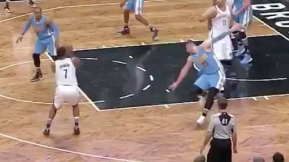 Joe Johnson Sends Jusuf Nurkic Tumbling To The Floor With Vicious Joe Johnson Sends Jusuf Nurkic Tumbling To The Floor With Vicious Crossover