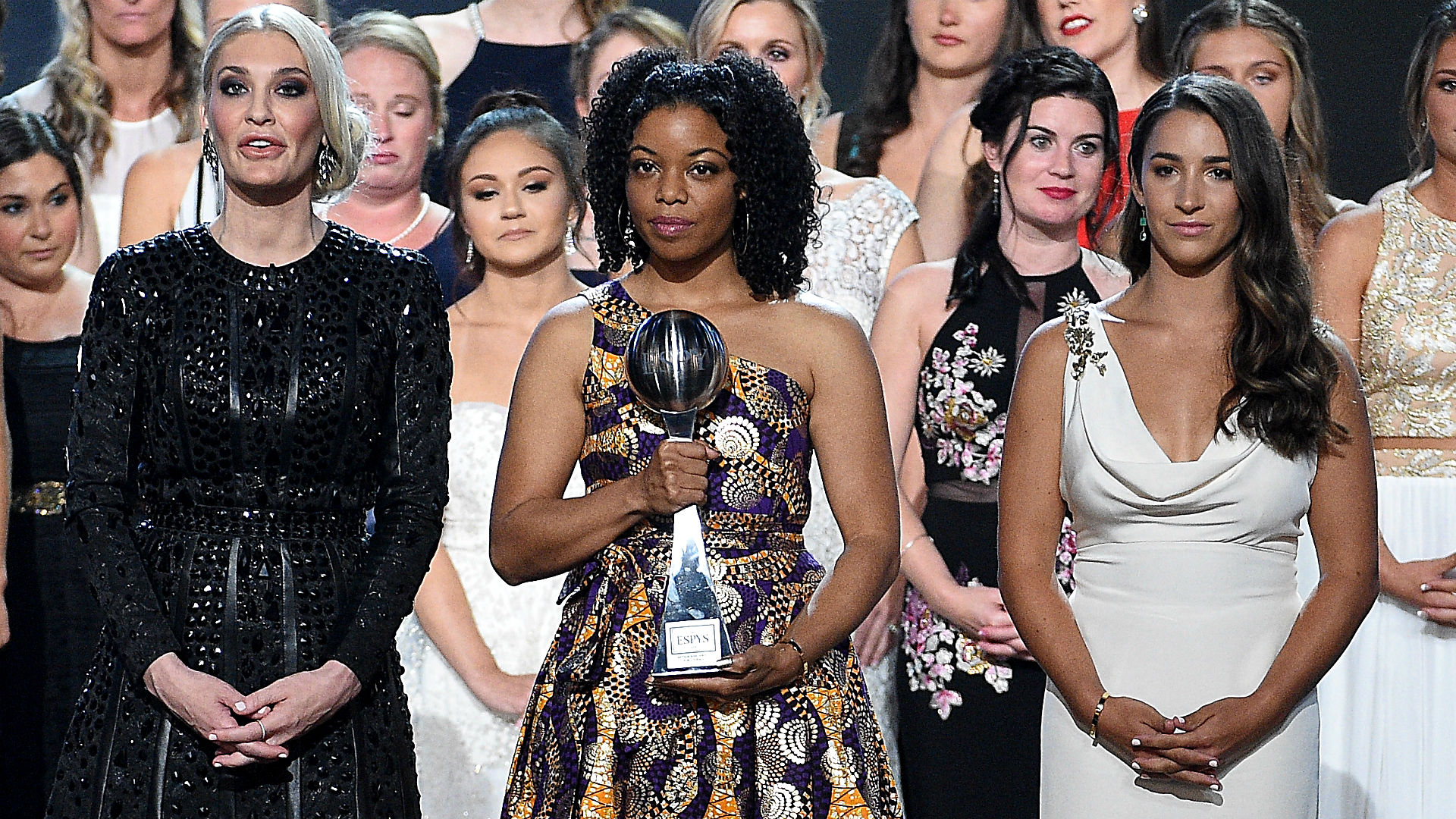 Larry Nassar abuse survivors receive courage award at the ESPYs