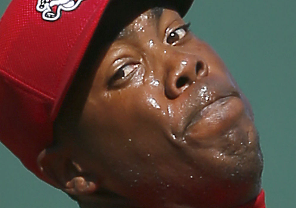 Line drive to head? Pi...