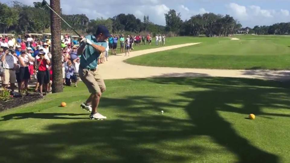 jordan spieth is crushing happy gilmore drives now golf