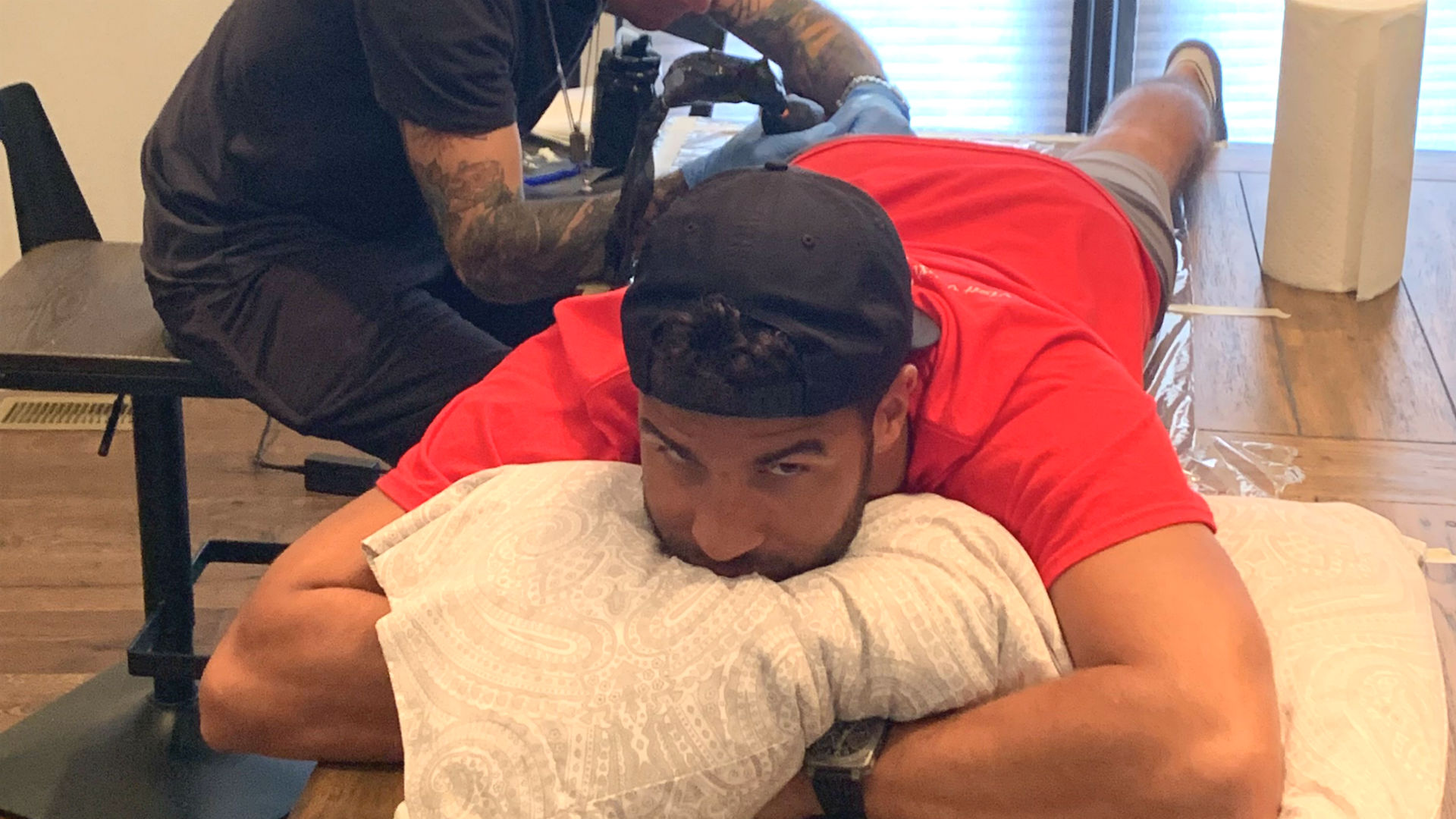 Behind the scenes as Bubba Wallace keeps his Richard Petty tattoo promise: 'I didn't want to be that guy'