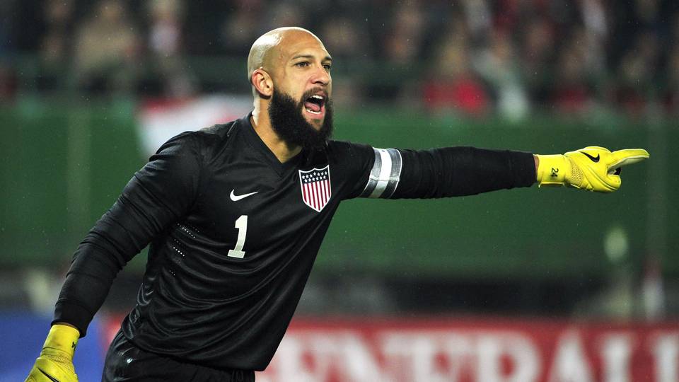 Soccer Player Us Goalkeeper Howard US Goalkeeper Tim Howard Is
