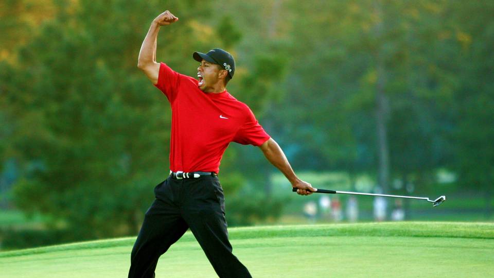 Tiger at his first Master's win