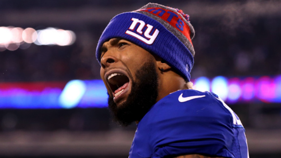 sports news reports emotional odell beckham punched hole wall postgame sports news reports emotional odell beckham punched hole wall postgame